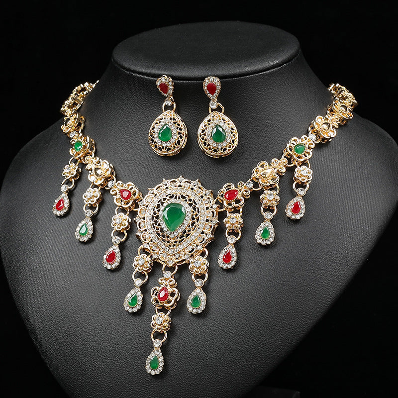 Brides Bridesmaid Necklace Bracelet Earring Ring Set N5475