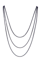 3PCS Rhinestone Chain Long Necklace N5484-SET