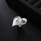 Heart Earrings Ring Necklace Set N5519-Set