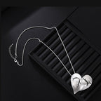 Heart Earrings Ring Necklace Set N5519-Set