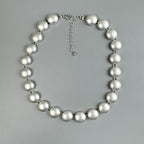 Coin-Shaped Alloy Choker Necklace N5526