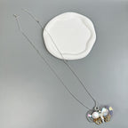 Butterfly Pendant Long Chain Metal Necklace N5527 - view 6