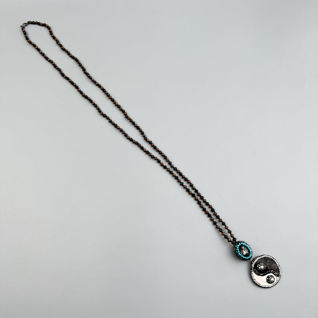 Handmade Shell Bead Pendant Necklace N5541