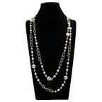 Pearl Chain Necklace N5552 - view 3