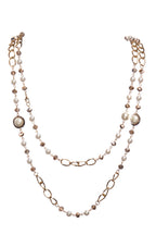 Pearl Chain Necklace N5552 - view 2