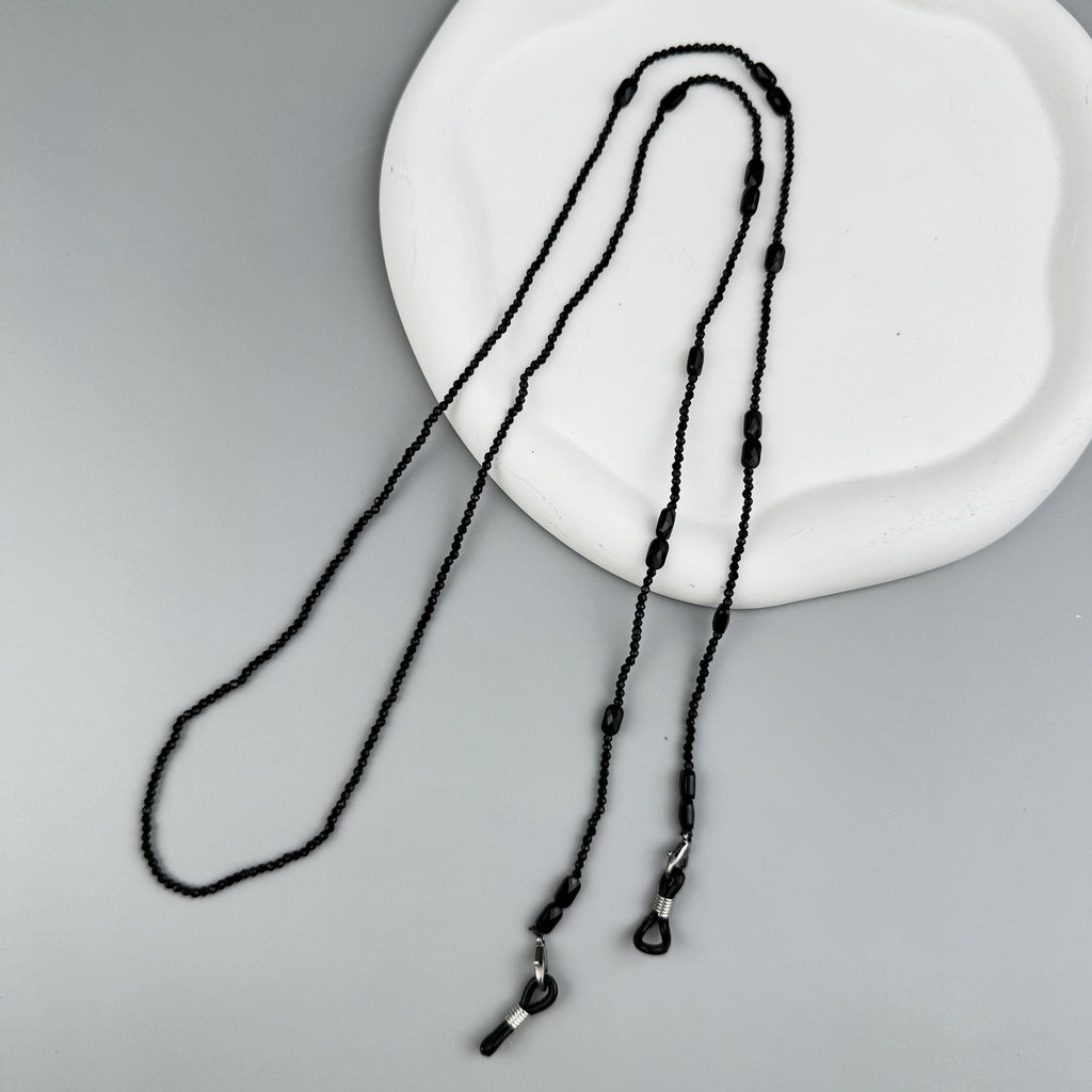 Black Crystal Glasses Lanyard Necklace EC5594 - view 7