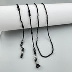 Black Crystal Glasses Lanyard Necklace EC5594 - view 9