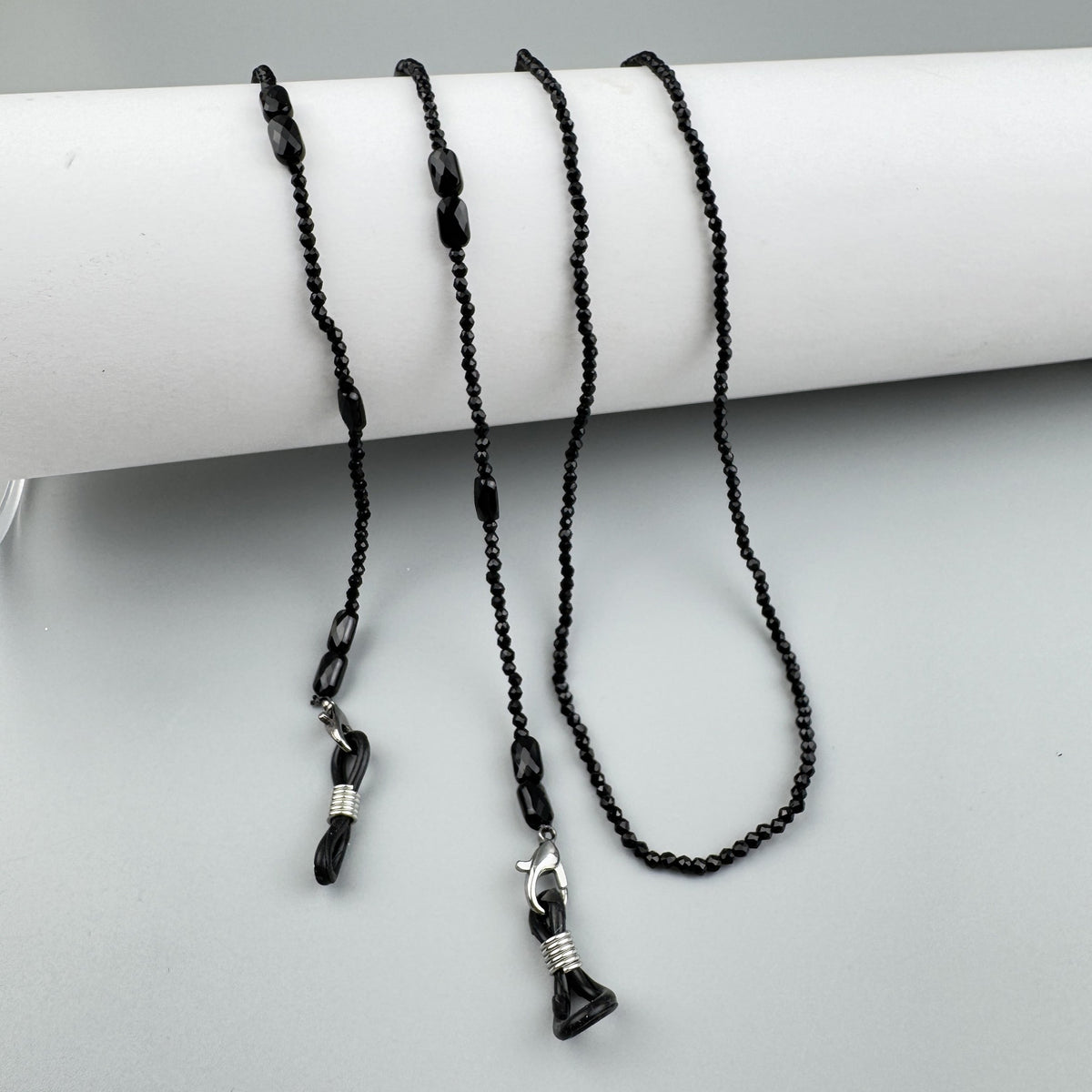 Black Crystal Glasses Lanyard Necklace EC5594 - view 9