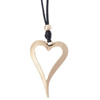 Hollow Heart Metal Necklace N5596