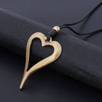 Hollow Heart Metal Necklace N5596