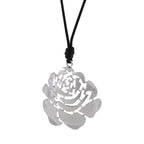 Hollow Rose Flower Metal Necklace N5599