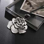 Hollow Rose Flower Metal Necklace N5599