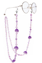Purple Crystal Heart Beaded Crossbody Phone Lanyard PC5619