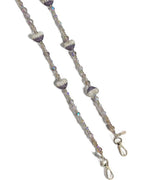 Purple Crystal Heart Beaded Crossbody Phone Lanyard PC5619 - view 3