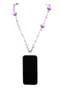 Purple Crystal Heart Beaded Crossbody Phone Lanyard PC5619 - view 2