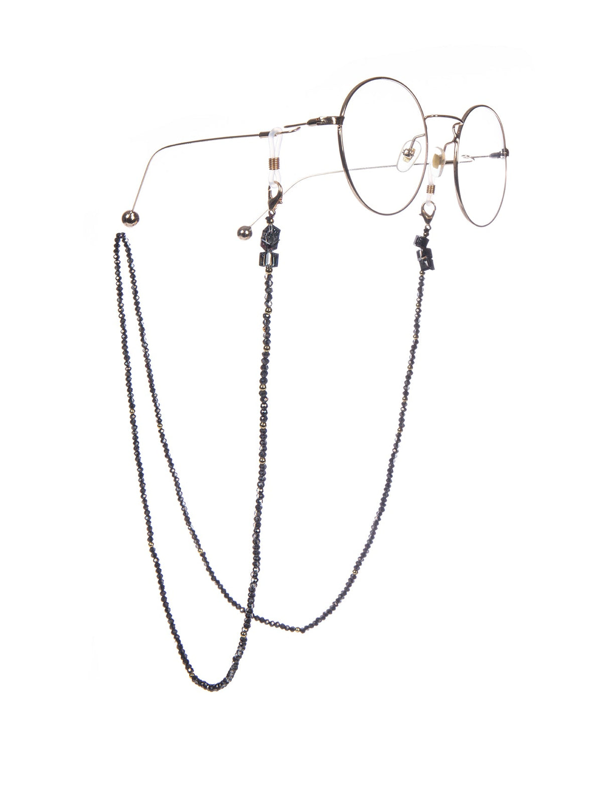 Crystal Beaded Glasses Holder Chains AN15636 - Black AN15636