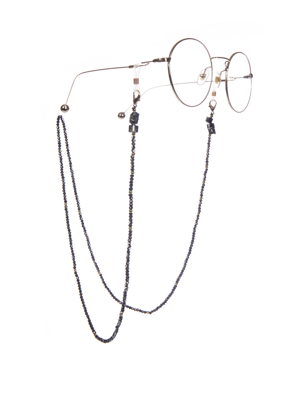 Crystal Beaded Glasses Holder Chains AN15636 - Black AN15636