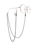 Crystal Beaded Glasses Holder Chains AN15636 - Black AN15636