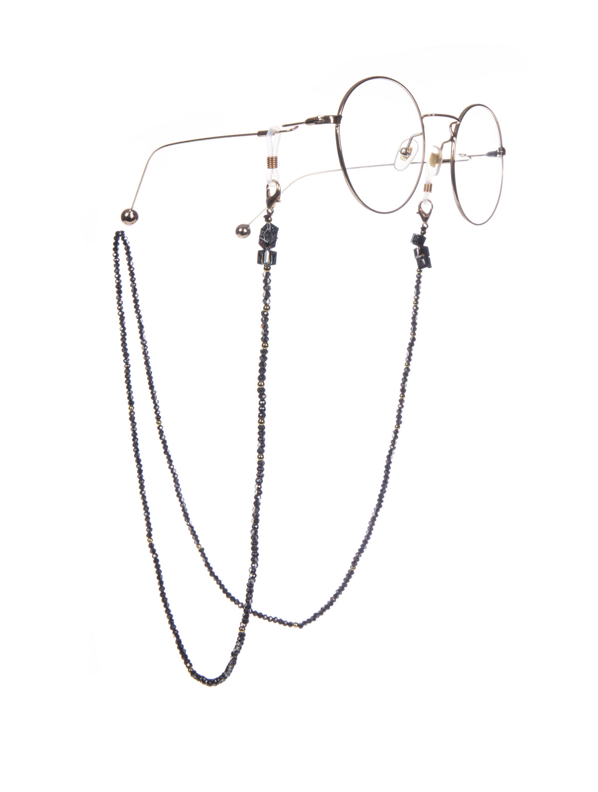 Crystal Beaded Glasses Holder Chains AN15636 - Black AN15636