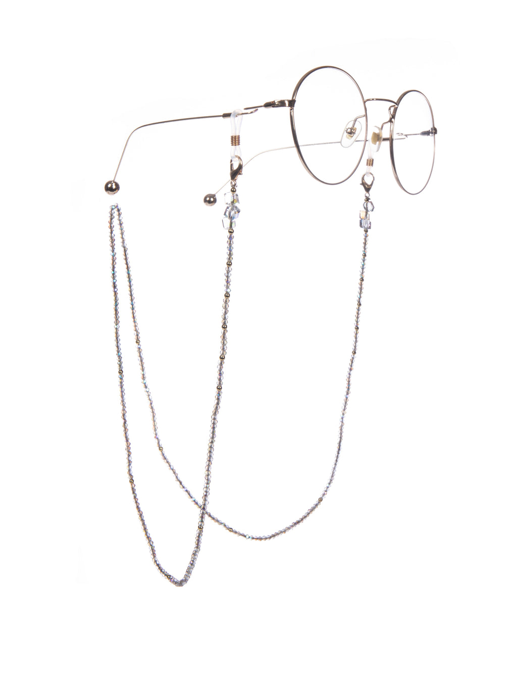 Crystal Beaded Glasses Holder Chains AN15636 - Black AN15636