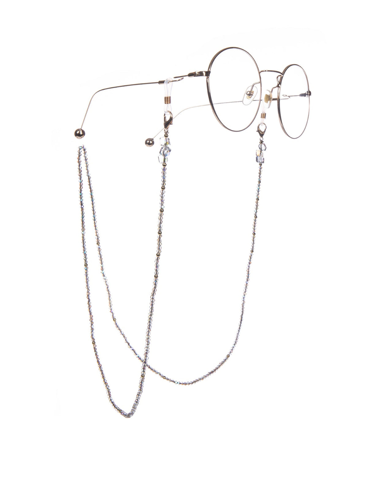 Clear Crystal Glasses Lanyard Holder EC5636