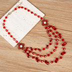 Crystal Bead Neck One Set N5645