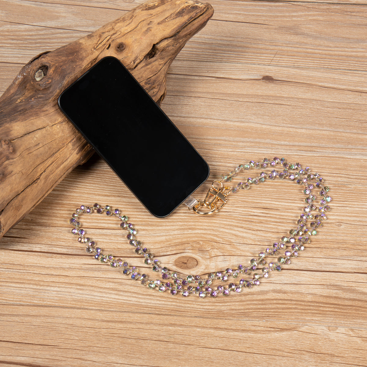 Crystal Bead Neck Lanyard PC5647 - Purple PC5647
