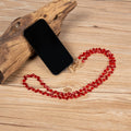 Red Crystal Bead Neck Lanyard PC5648