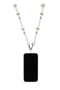 White Beaded Lanyard N5656