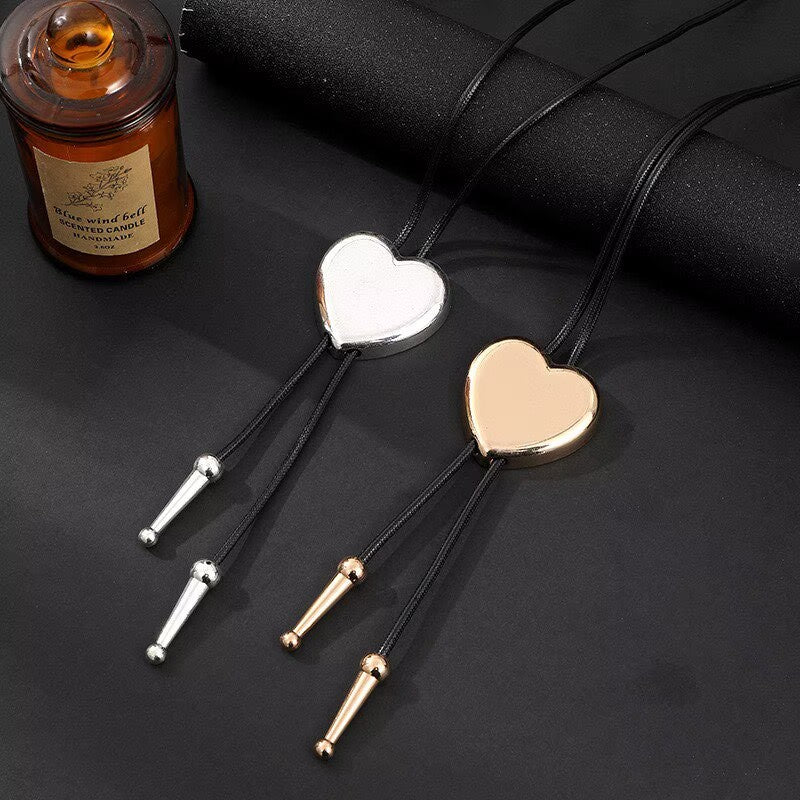 Heart-Shaped Metal Necklace N5692 - view 5