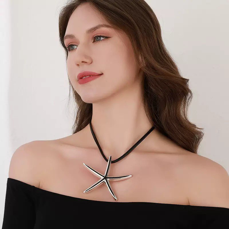 Starfish Metal Necklace N5694 - view 3