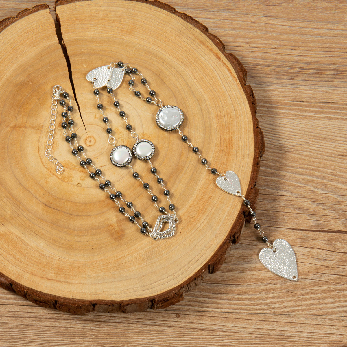 Hematite Alloy Necklace N5717
