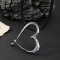 Heart Shaped Pendant Leather Necklace N5725