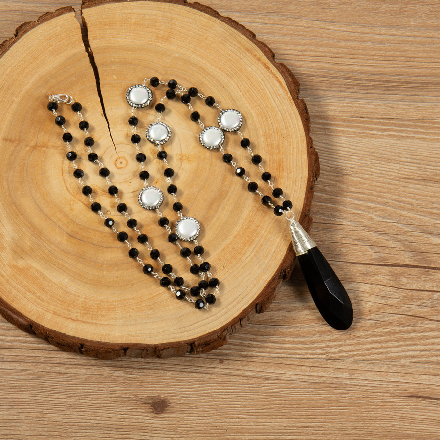 Waterdrop Shaped Crystal Necklace N5746