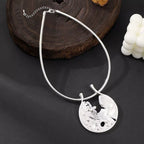 Irregular Shape Metal Necklace N5753 - view 2