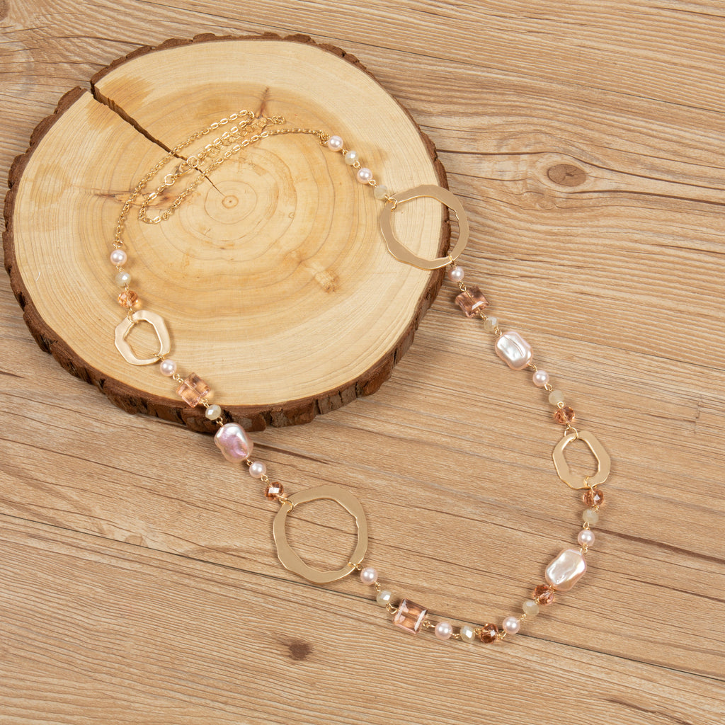 Crystal Alloy Necklace N5779 - view 2