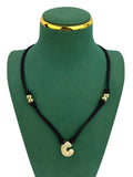 18K Gold Plated Alphabet Cubic Zirconia Necklace N5801