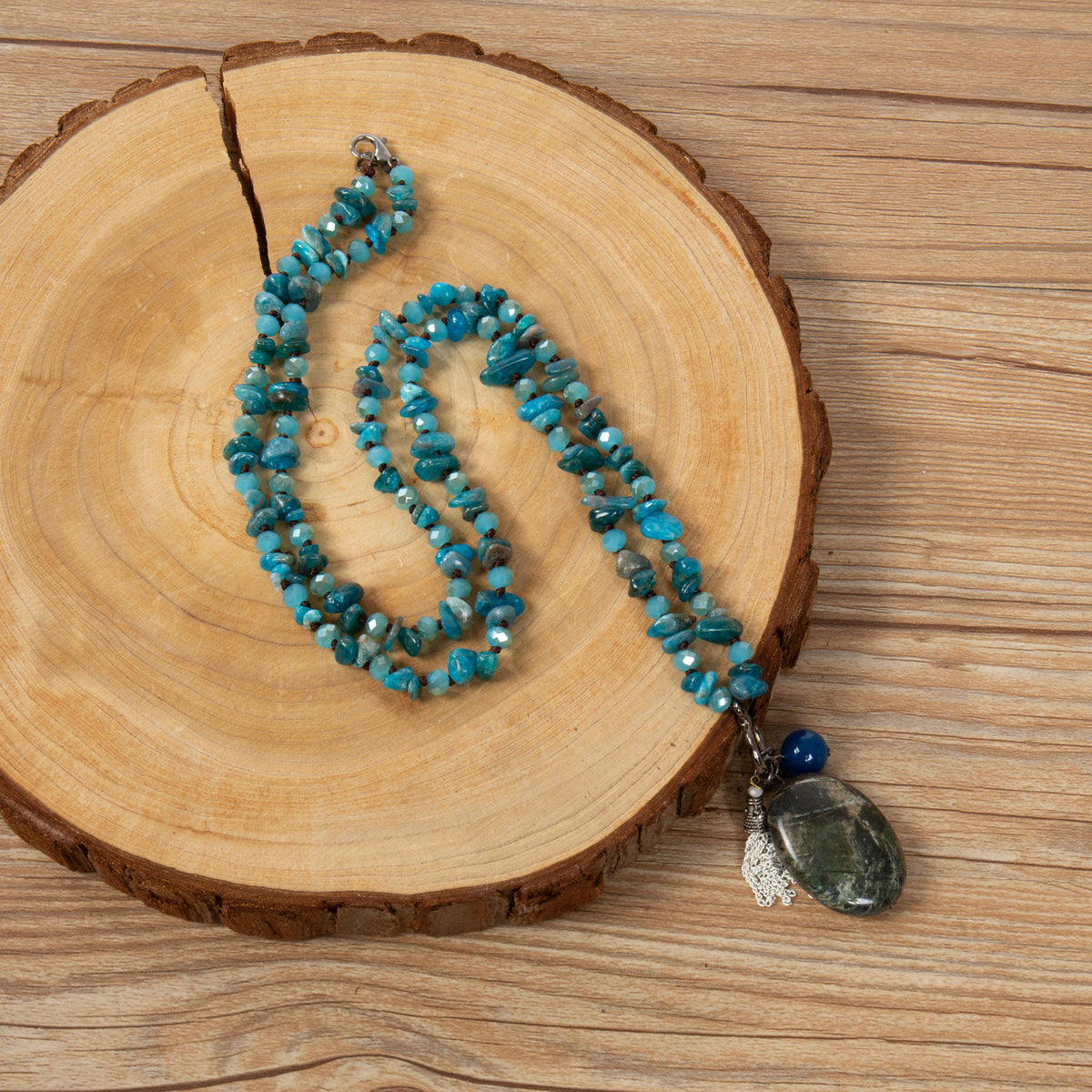 Blue Apatite Necklace N5837