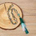 Colored Green Jade Pendant Necklace N5849 - Colored Green Jade