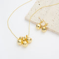 18K Gold-Plated Bell Pendant Necklace N5851-SET
