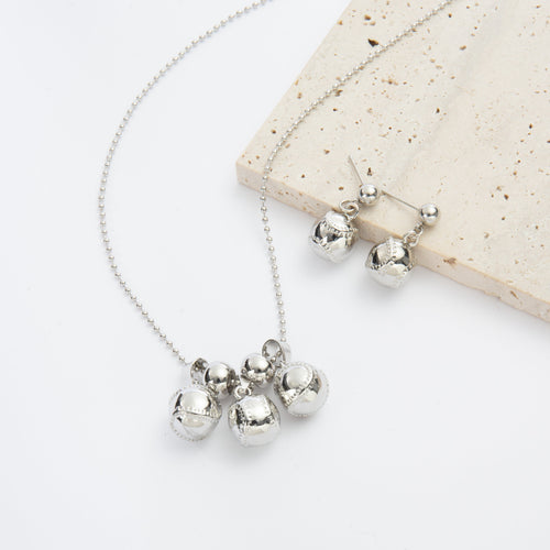 18K Gold-Plated Bell Pendant Necklace N5851-SET