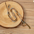 Crystal Pendant Necklace N5944 - Picture Jasper