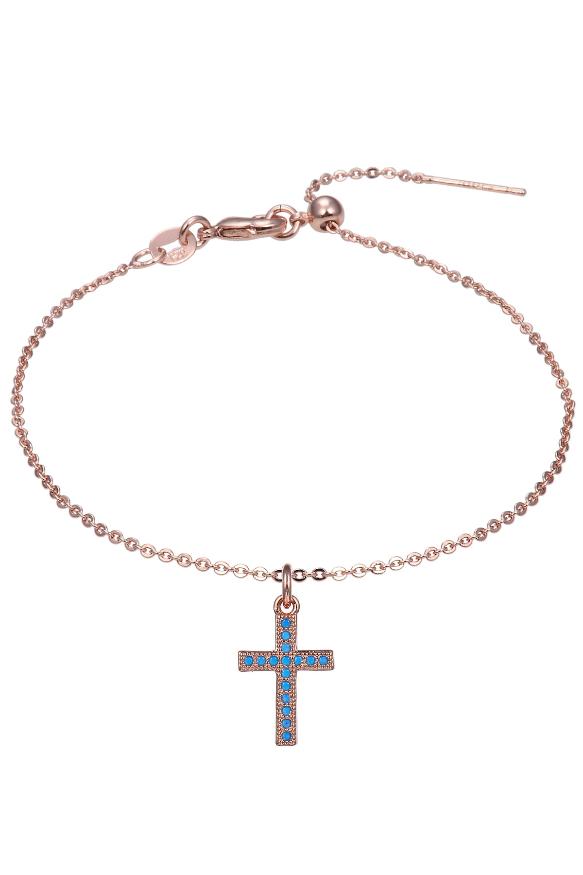 Cross Zircon Pendant For Bracelet BP0382