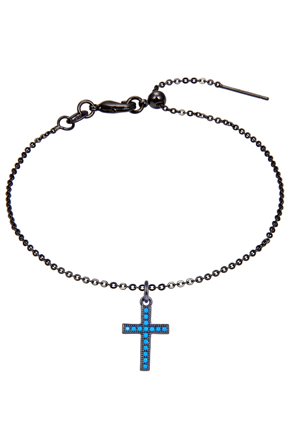 Cross Zircon Pendant For Bracelet BP0382