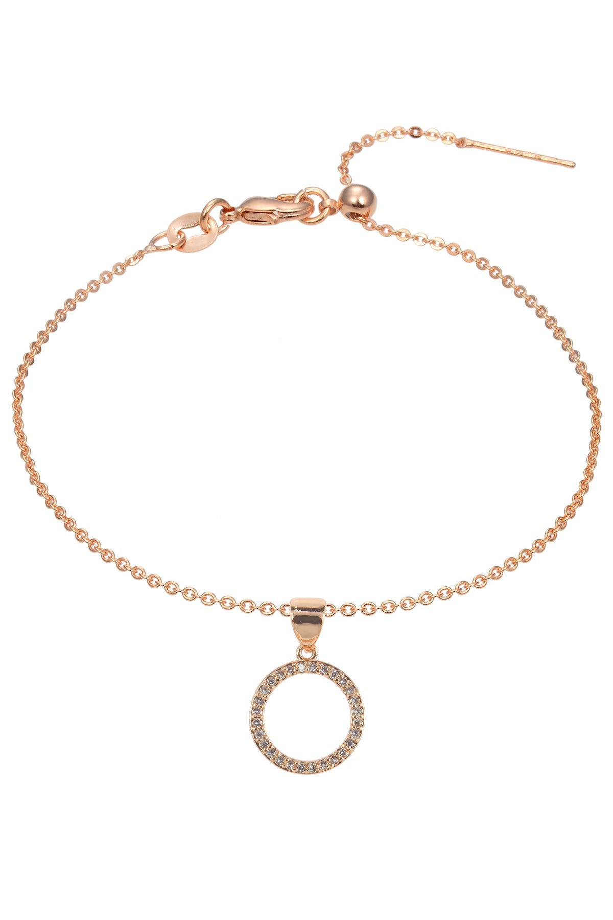 Circle Zircon Pendant For Bracelet BP0571