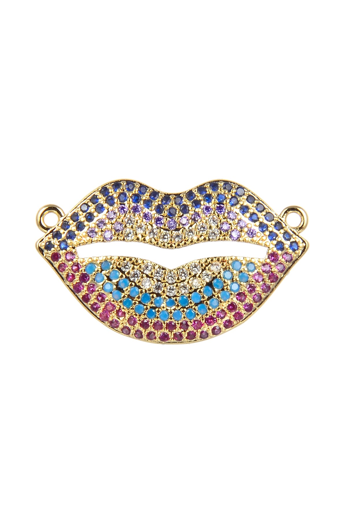 Lips Pattern Zircon Chain Bracelet BP0380