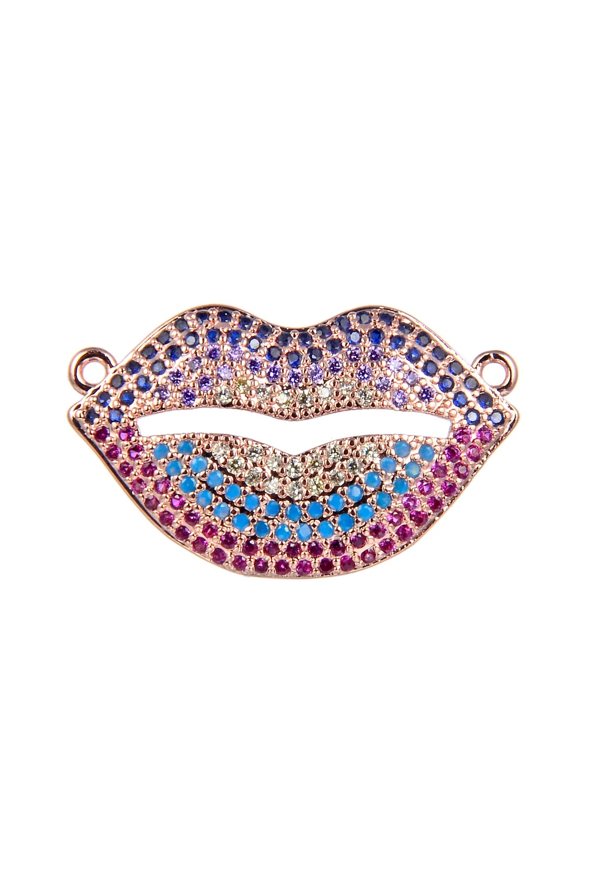 Lips Pattern Zircon Chain Bracelet BP0380
