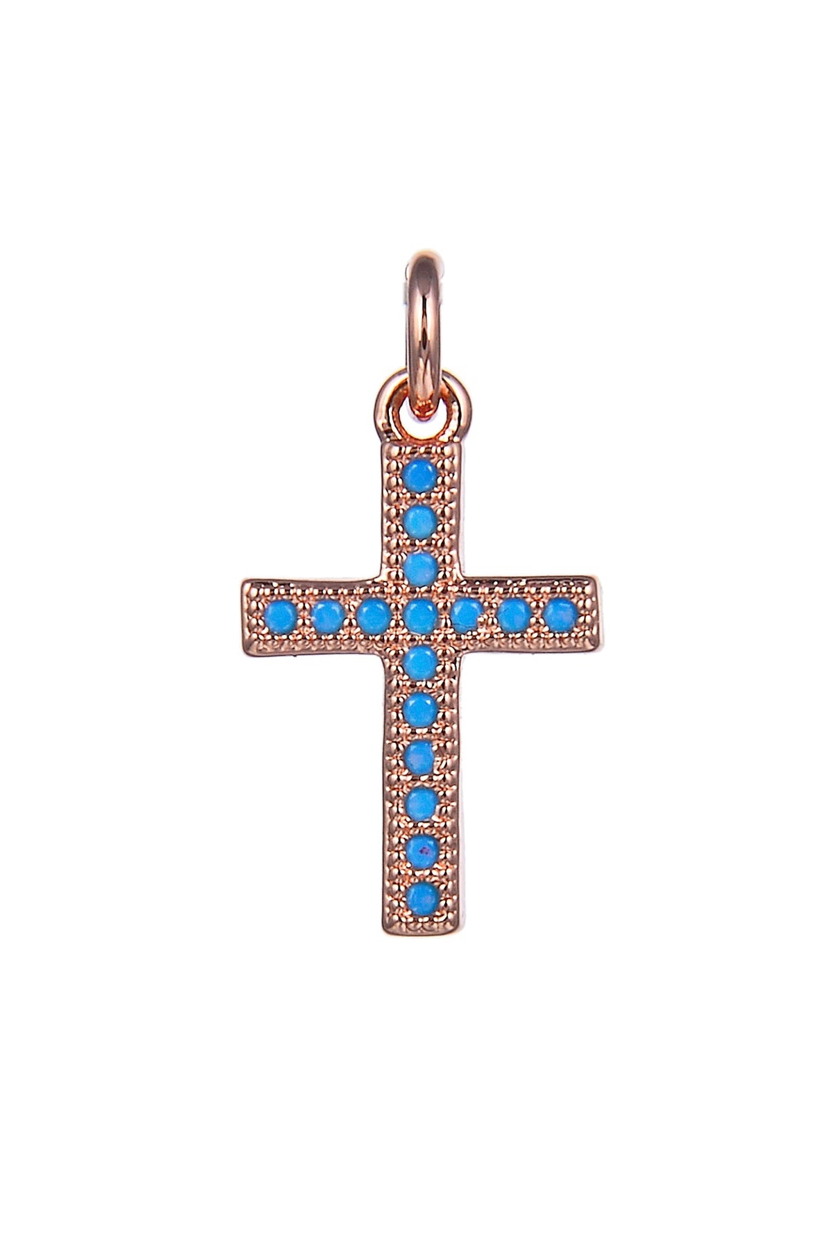Cross Zircon Pendant For Bracelet BP0382