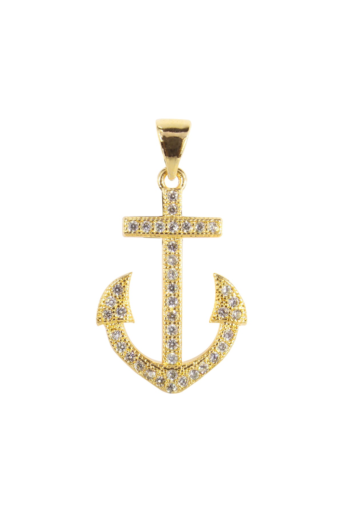 Anchor Zircon Pendant For Bracelet BP0570