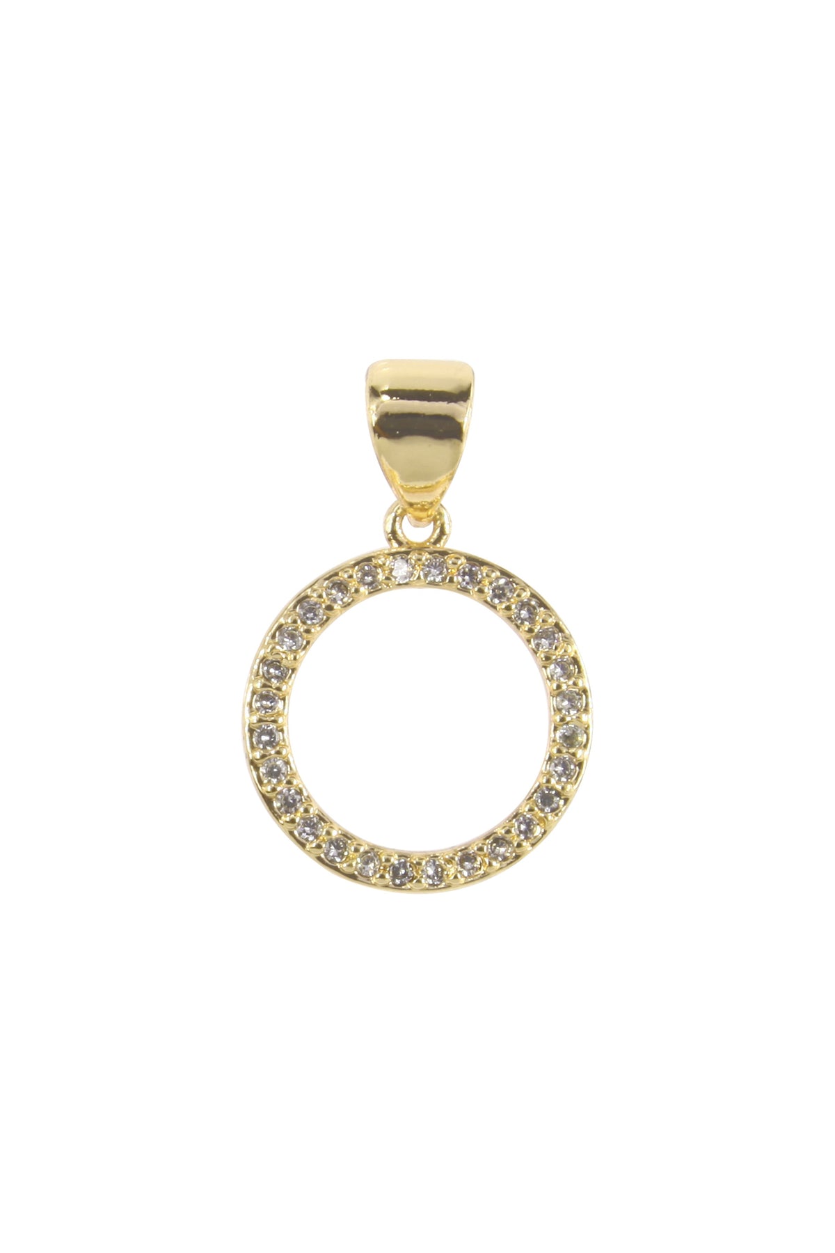 Circle Zircon Pendant For Bracelet BP0571